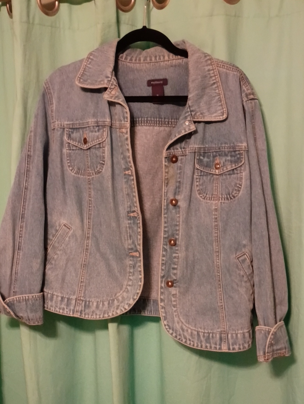 Westbound Light Blue Denim Jacket with Chest Pockets